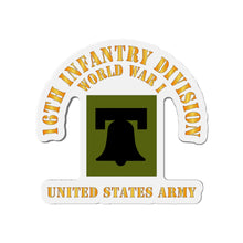 Load image into Gallery viewer, Die-Cut Magnets - Army - SSI - 16th Infantry Division - WWI - US Army X 300
