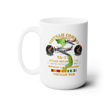 Load image into Gallery viewer, White Ceramic Mug 15oz - Navy - Attack Squadron VA - 176 w VN SVC
