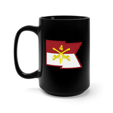 Load image into Gallery viewer, Black Mug (11oz, 15oz) - F Troop, 4th Cavalry Regiment - Guidon - Waving Straight