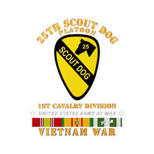 Load image into Gallery viewer, Kiss-Cut Vinyl Decals - Army - 25th Scout Dog Platoon 1st Cav - VN SVC