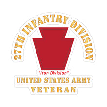 Load image into Gallery viewer, Kiss - Cut Stickers - Army - SSI - 28th Infantry Division - Iron Division- US Army Veteran X 300