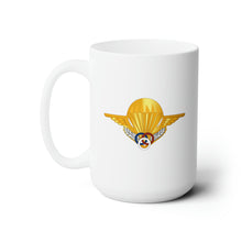 Load image into Gallery viewer, White Ceramic Mug 15oz - France - Airborne - Paratrooper Moniteur Brevet wo Txt