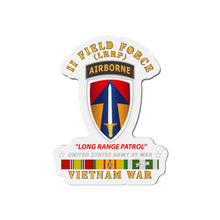 Load image into Gallery viewer, Die-Cut Magnets - II Field Force - Airborne Tab - LRP - Vietnam w VN SVC