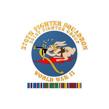 Load image into Gallery viewer, Kiss-Cut Vinyl Decals - AAC - 376th Fighter Squadron - WWII w EUR SVC
