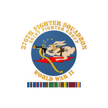 Load image into Gallery viewer, Kiss-Cut Vinyl Decals - AAC - 376th Fighter Squadron - WWII w EUR SVC
