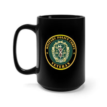 Load image into Gallery viewer, Black Mug 15oz - Army - Military Police Corps Regimental Crest - Veteran X 300