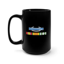 Load image into Gallery viewer, Black Mug 15oz - Vietnam Ribbons SVC bar w CIB wo Campaign Star