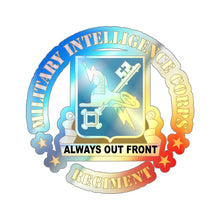 Load image into Gallery viewer, Holographic Die-cut Stickers - Military Intelligence Corps Regiment X 300