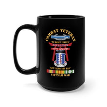Load image into Gallery viewer, Black Mug 15oz - Army - Combat Veteran - 187th Infantry Regiment - Torii, Rakkasans, Let Valor Not Fail, English, Latin w CIB w VN SVC X 300