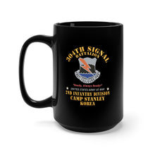 Load image into Gallery viewer, Black Mug 15oz - Army - 304th Signal Battalion - DUI - Camp Stanley - Korea X 300
