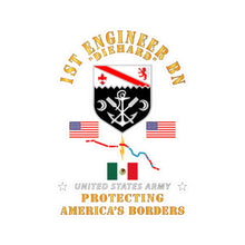 Load image into Gallery viewer, Kiss-Cut Vinyl Decals - Army - Faithful Patriot - 1st Engineer Bn - Protecting Boder w AFSM SVC - V1
