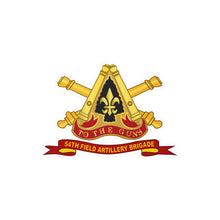Load image into Gallery viewer, Kiss-Cut Vinyl Decals - Army - 54th Field Artillery Brigade w Br - Ribbon