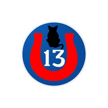 Load image into Gallery viewer, Kiss-Cut Vinyl Decals - Army - 13th Infantry Division - Black Cat wo Txt