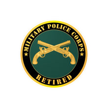 Load image into Gallery viewer, Kiss-Cut Vinyl Decals - Army - Military Police - Branch - Retired X 300