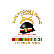 Load image into Gallery viewer, Kiss-Cut Vinyl Decals - Army - 18th MP Brigade - Helmet - Vietnam w SVCV1