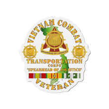 Load image into Gallery viewer, Die-Cut Magnets - Army - Vietnam Combat Vet - Transportation Corps w VN SVC X 300
