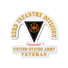 Load image into Gallery viewer, Die-Cut Magnets - Army - SSI - 83rd Infantry Division - Thunderbolt - US Army Veteran X 300