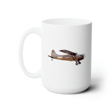 Load image into Gallery viewer, White Ceramic Mug 15oz - Army - U-6A Beaver (DHC-2) wo Txt