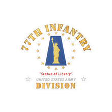 Load image into Gallery viewer, Kiss-Cut Vinyl Decals - Army - 77th Infantry Division - Statue of Liberty X 300