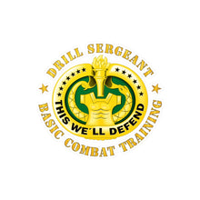 Load image into Gallery viewer, Kiss-Cut Vinyl Decals - Army - Drill Sgt Badge - United States Army X 300