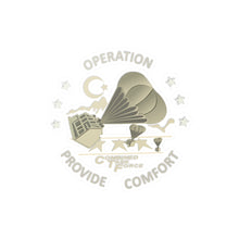 Load image into Gallery viewer, Kiss-Cut Vinyl Decals - Army - Operation Provide Comfort wo BkGrd