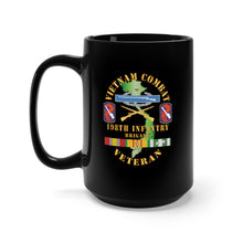 Load image into Gallery viewer, Black Mug 15oz -Army - Vietnam Combat Infantry Veteran w 198th Inf Bde SSI