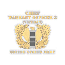 Load image into Gallery viewer, Kiss-Cut Stickers - Army - Chief Warrant Officer - CW03 - Veteran - Flat - Eagle and Bar X 300