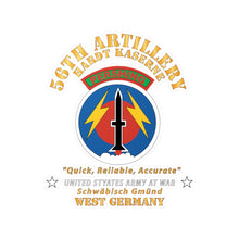 Load image into Gallery viewer, Kiss-Cut Vinyl Decals - Army - 56th Artillery Command - Pershing - Hardt Kaserne X 300