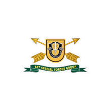 Load image into Gallery viewer, Kiss-Cut Vinyl Decals - Army - 1st Special Forces Group - Flash w Br - Ribbon X 300