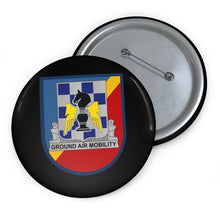 Load image into Gallery viewer, Custom Pin Buttons - 82nd Combat Aviation Brigade - 82nd Airborne Division Flash w DUI