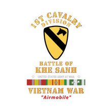 Load image into Gallery viewer, Kiss-Cut Vinyl Decals - Army - 1st Cavalry Division - SSI - Battle of Khe Sanh - VIetnam War - Airmobile w VN