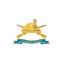 Load image into Gallery viewer, Kiss-Cut Vinyl Decals - Army - 3d Infantry Regiment - DUI w Br - Ribbon X 300
