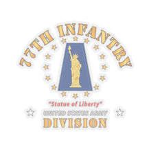 Load image into Gallery viewer, Kiss-Cut Stickers - Army - 77th Infantry Division - Statue of Liberty
