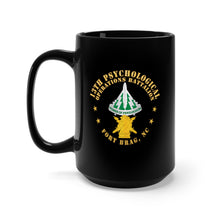 Load image into Gallery viewer, Black Mug 15oz - Army - 13th PSYOPS Bn - Fort Bragg, NC w DUI - Psyops Branch X 300
