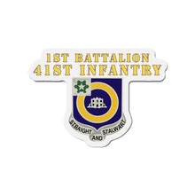 Load image into Gallery viewer, Die-Cut Magnets - Army - 1st Bn 41st Infantry - DUI X 300 - Hat