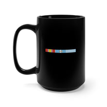 Load image into Gallery viewer, Black Mug 15oz - Korean War Service Bar w Spearhead - Campaign Star