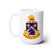 Load image into Gallery viewer, White Ceramic Mug 15oz - Army - 102nd Cavalry Regiment wo Txt