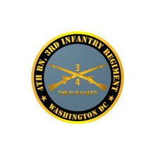 Load image into Gallery viewer, Kiss-Cut Vinyl Decals - Army - 4th Bn 3rd Infantry Regiment - Washington DC - The Old Guard w Inf Branch
