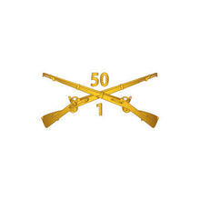 Load image into Gallery viewer, Kiss-Cut Vinyl Decals - Army - 1st Bn, 50th Infantry Branch wo Txt
