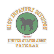 Load image into Gallery viewer, Kiss-Cut Stickers - Army - SSI - 81st Infantry Division - Wildcat - US Army Veteran X 300