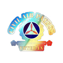 Load image into Gallery viewer, Holographic Die-cut Stickers - CAP - Civil Air Patrol - Veteran X 300