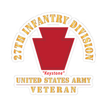 Load image into Gallery viewer, Kiss - Cut Stickers - Army - SSI - 28th Infantry Division - Keystone - US Army Veteran X 300