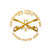 Load image into Gallery viewer, Kiss-Cut Vinyl Decals - Army - 5th Sqn 17th Cavalry Regiment - US Army