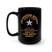 Load image into Gallery viewer, Black Mug 15oz - Army - 2nd Infantry Div - Camp Hovey Korea - Hovey Cut - Tong Du Chon X 300
