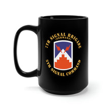 Load image into Gallery viewer, Black Mug 15oz - Army - 7th Signal Brigade Germany - 5th Signal Command X 300