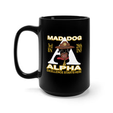 Load image into Gallery viewer, Black Mug 15oz - 3rd Bn 28th Inf - alpha - Mad Dog