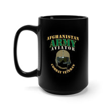 Load image into Gallery viewer, Black Mug 15oz - Army - ARMY - Aviator - Afghanistan War - Combat Vet X 300