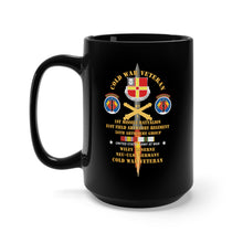 Load image into Gallery viewer, Black Mug 15oz - Cold War Vet - 1st Missile Bn, 81st Artillery 56th Artillery Group - Neu-Ulm Germany - Firing Missile w ARTY Br w COLD SVC X 300