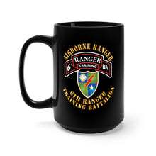 Load image into Gallery viewer, Black Mug 15oz - SOF - 6th Ranger Training Battalion - Airborne Ranger X 300