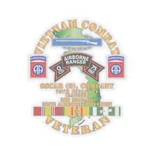 Load image into Gallery viewer, Kiss-Cut Stickers - Army - Vietnam Combat Veteran - H Co 75th Inf Ranger - 1st Cav Div X 300